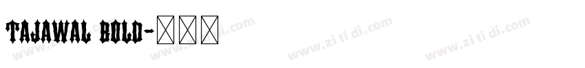 tajawal bold字体转换